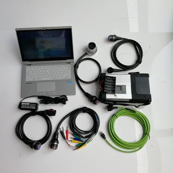 

Mb Star C5 SD Compact 5 with V06/2020 Software X/Vediamo/DTS/WIS in 480GB SSD with Used Laptop CF-AX2 4G I5 for Auto Diagnosis