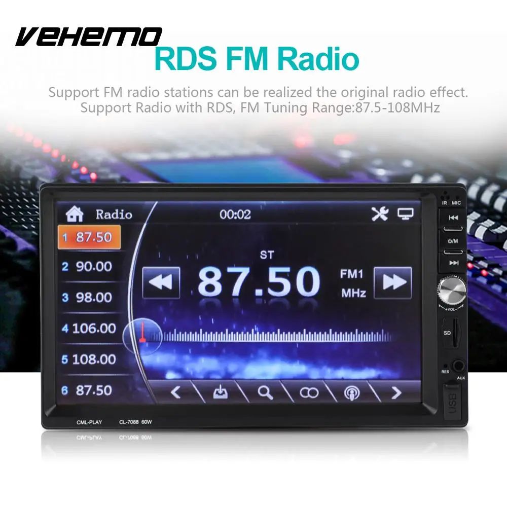 

MP5 Player Auto MP5 Player Smart Car MP5 Player Automobile FM Radio 7inch FM/USB/AUX Flexible with Rear View Camera