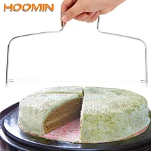 HOOMIN кухонные аксессуары резак для торта Регулируемый провод из нержавеющей стали нож для нарезки торта для хлеба пиццы выравниватель DIY выпечки Кондитерские инструменты