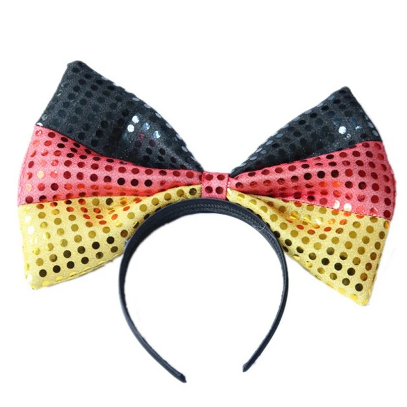 Disney Minnie Hairbands Аксессуары ролевые игры Минни голова уши блесток Kawaii девушки головной убор принцесса наголовный обруч подарок игрушка для малыша