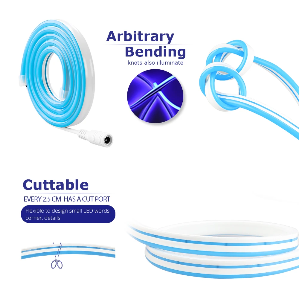 SMD2835 Светодиодная лента 12 в 120 светодиодов/м водонепроницаемая гибкая