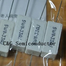 10 шт. 5 Вт 0.33R 0,33 ом+/-5% Резистор для цемента 5% цемент сопротивления(0.22R 0.47R 0.5R 1R 2R 2.2R 3.3R 5R 8R 10R 15R 22R 33R 47R