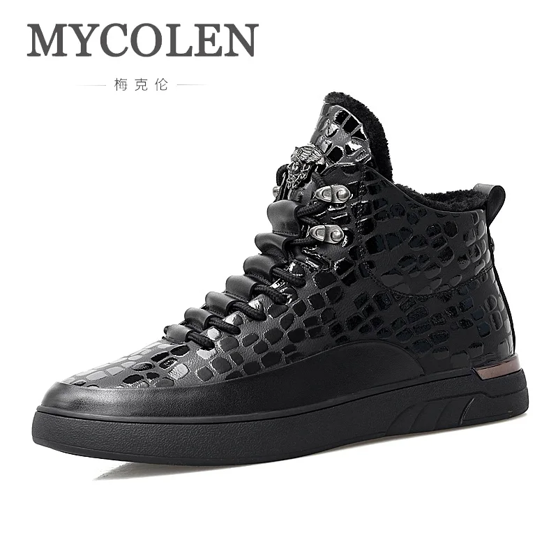 

MYCOLEN Men Shoes Autumn Winter Top Fashion Sneakers Luxury Product Men High-Top Lace-Up Wear-Resistant Man Shoes Soulier Homme
