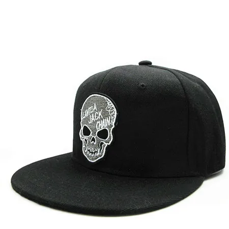 LDSLYJR personality skull embroidery cotton Baseball Cap hip-hop cap Adjustable Snapback Hats for men and women 277