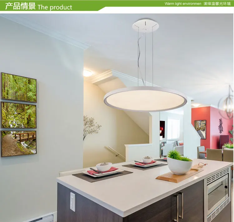 

Fashion LED lamps New beautiful thin disc Europe type droplight sitting room dining-room creative a flying saucer