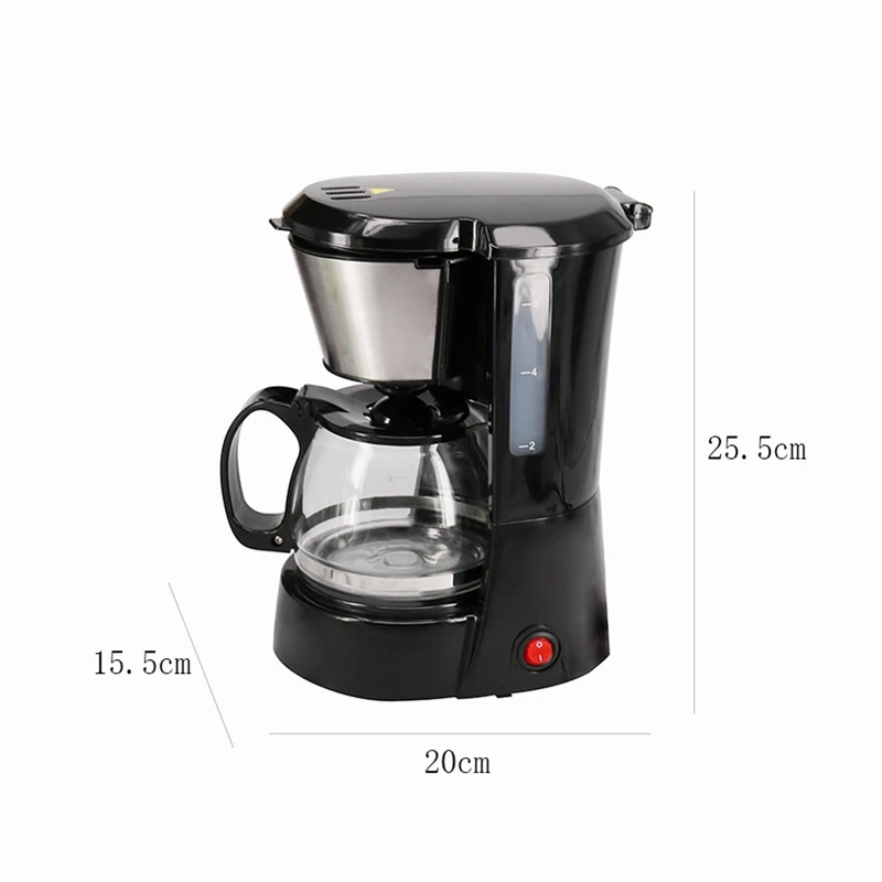 650 мл электрическая автоматическая капельная Кофеварка кофе-машина для домашнего использования кофейник мини американская капельная Кофеварка для приготовления чая