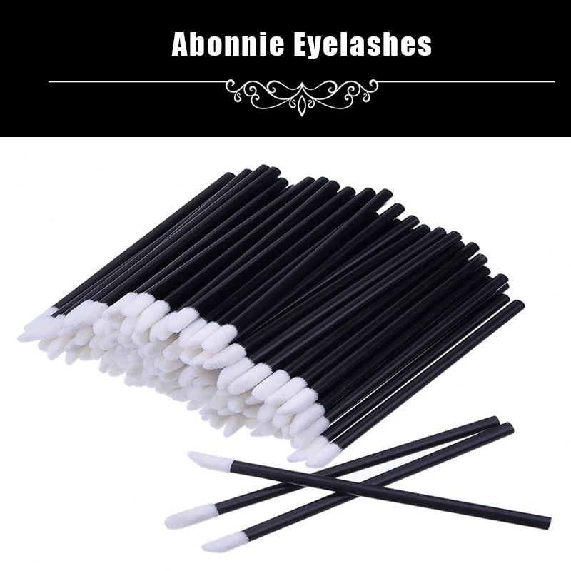 

Graceful Pro 50/100PCS Disposable MakeUp Lip Brush Lipstick Gloss Wands Applicator Make Up Must-Have Cosmetic Tools