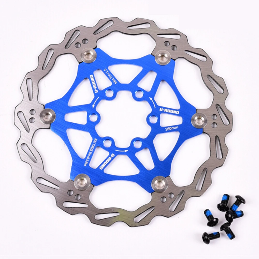Велосипедный плавучий тормозной диск 160 мм Велосипедный тормозной диск из нержавеющей стали 6 7 дюймов диск для горной дороги CX части велосипеда