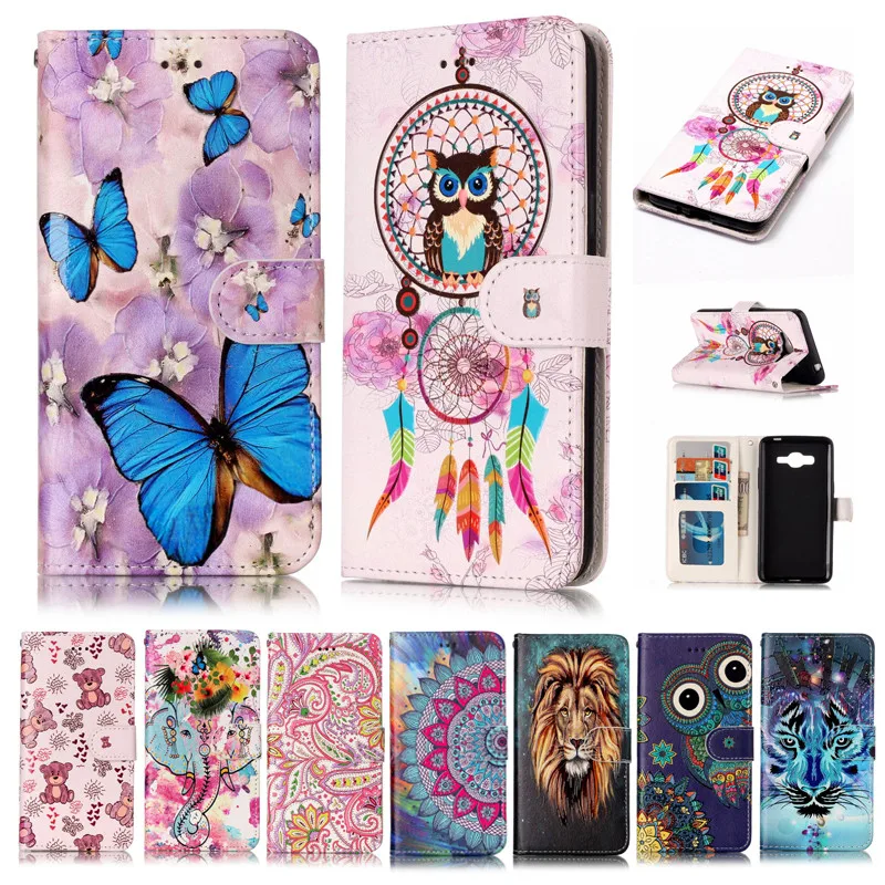 

For Samsung J2 Prime 2016 G532 G532M Case Relief Painting Wallet Flip Leather Case Cover for Samsung J2 Prime Grand Prime Plus