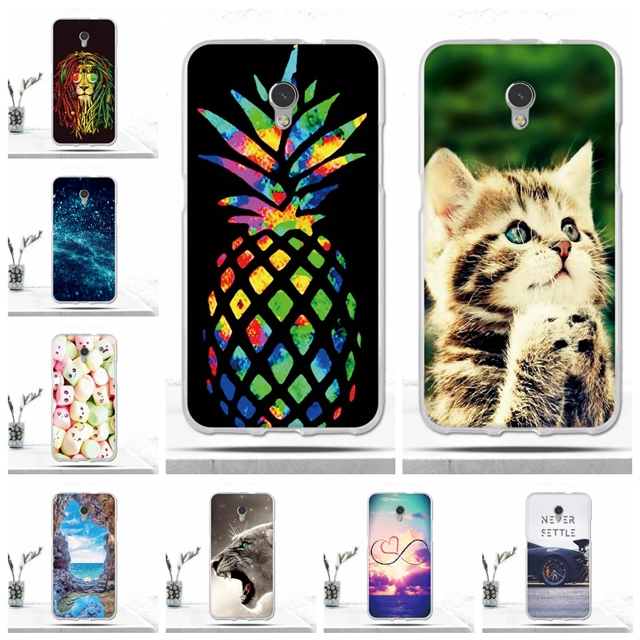 Soft TPU Coque For ZTE Blade V7/ZTE V7 5.2&quot Case Cover Scenery Cat Painting Silicon Phone V 7 Fundas | Мобильные телефоны и