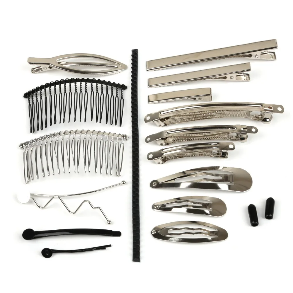 5-50pcs DIY Jewelry Making Rhodium Black Different Size Hair Comb Clips Claw Hairpins Findings Ornaments |