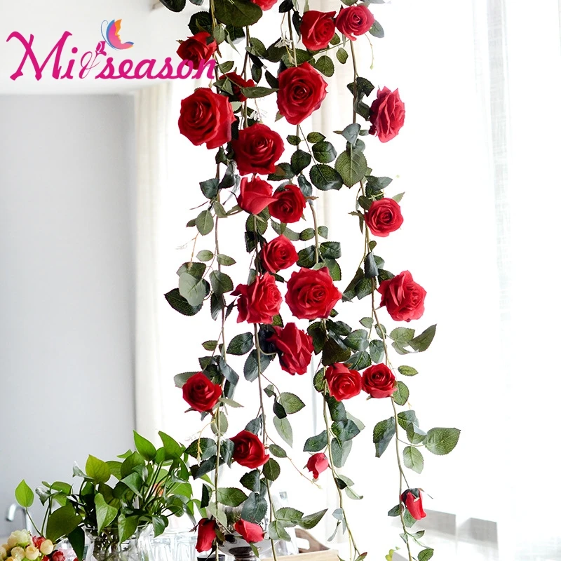 Artifical Fake Flowers Ivy Vine Hanging Garland Plant Wedding Home Party/_DecorPK