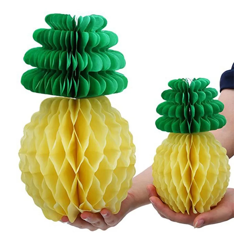 

Beautiful Fiesta Pineapple Honeycomb Garland Hawaiian Summer Party Birthday Decoration @LS JY09