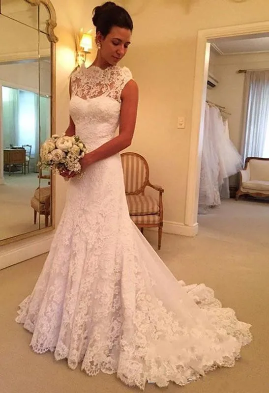 2019-beautiful-lace-sleeveless-mermaid-wedding-dress-sweep-floor-on-sale-high-neck-sweep-train-scalloped-tiered-skirts-wedding-gowns (1)_