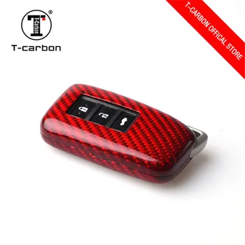 

Pure real Carbon Fiber Remote Control Car Keychain Key Cover Case For Lexus RX270 NX200 CT IS ES GS RX GX 2 3 Button Smart Key