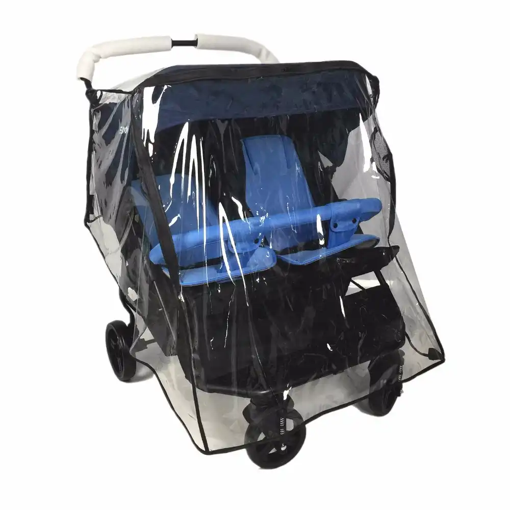 side by side double stroller rain cover