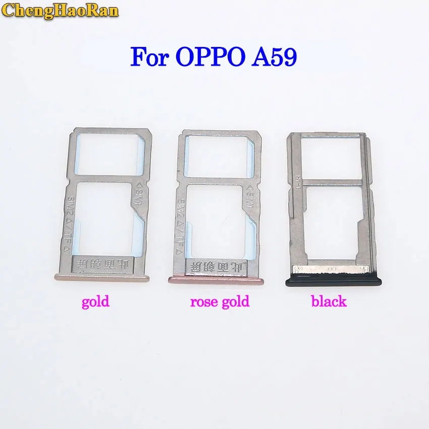 ChengHaoRan для OPPO A5 A53 A57 A59 Dual SIM S D/TF адаптер держатель Слот лоток смартфона