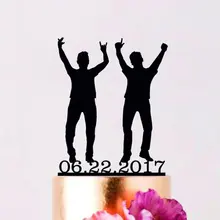 На Заказ Свадебный торт Топпер, жених и жених торт Топпер, персонализированные торт Топпер, гей Свадьба. Тот же секс свадебный торт Топпер, гей