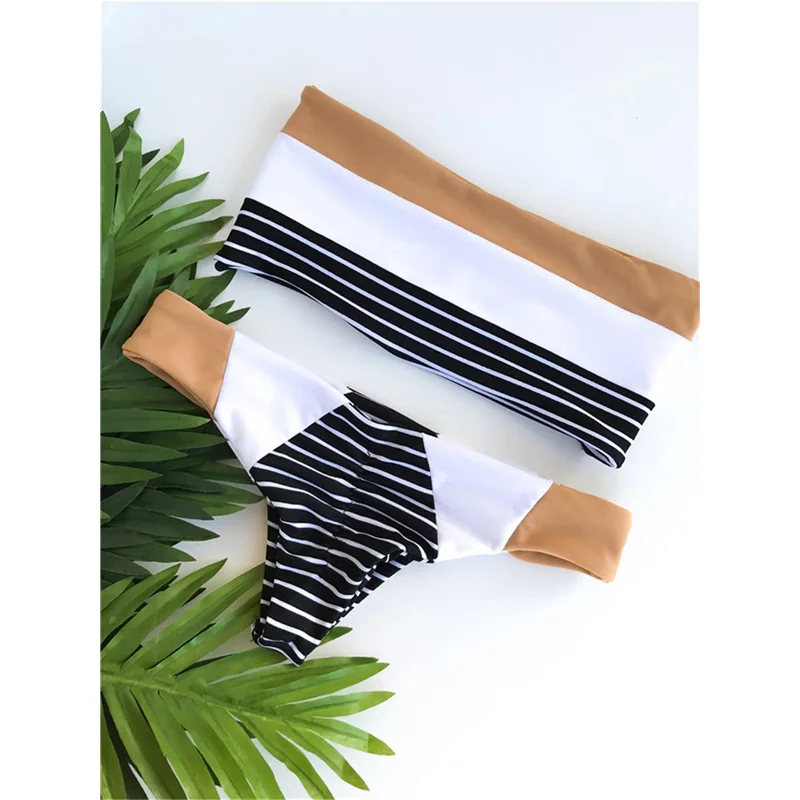 

2017 Vintage Swimwear Women's Low Waisted Bikini set Swimsuit Sexy Large Femal Bikinis Bathing Suits