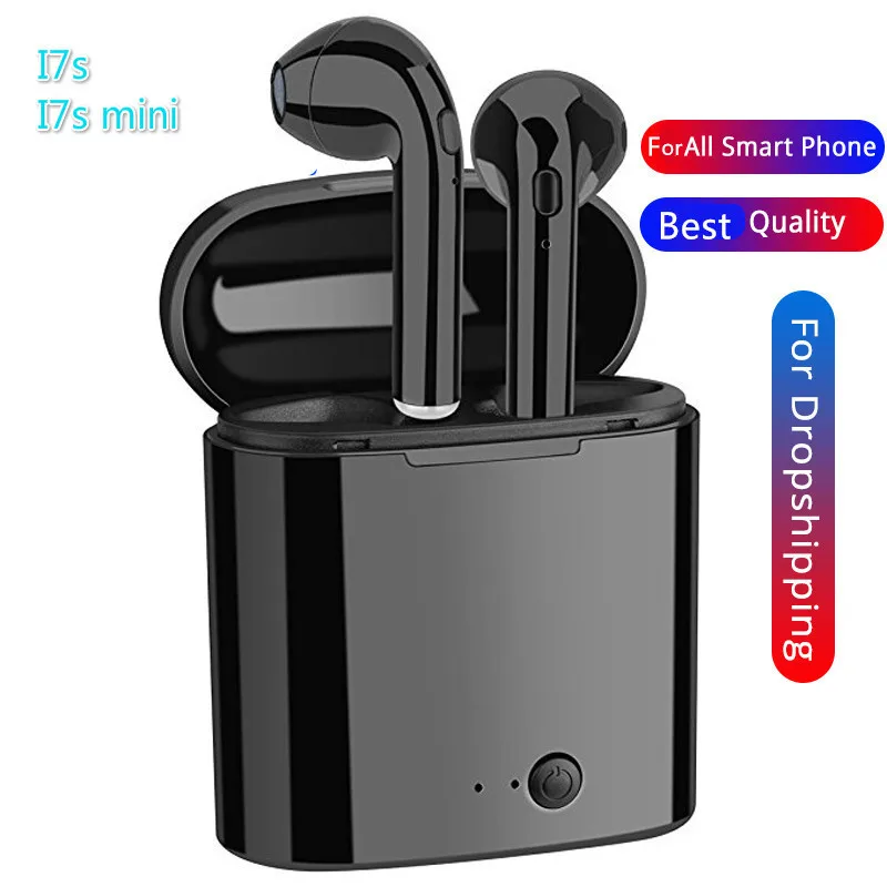 

I7s Wireless Earbuds Mini Bluetooth In-ear Earphones Dual Stereo Sweatproof Built-in Mic With Charging Box For Smart Phone