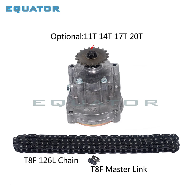 T8F барабан сцепления коробка передач Звездочка с цепью для 33cc 43cc 49cc Ty Rod II Go Kart мини мото байк скутер Xtreme ATV багги