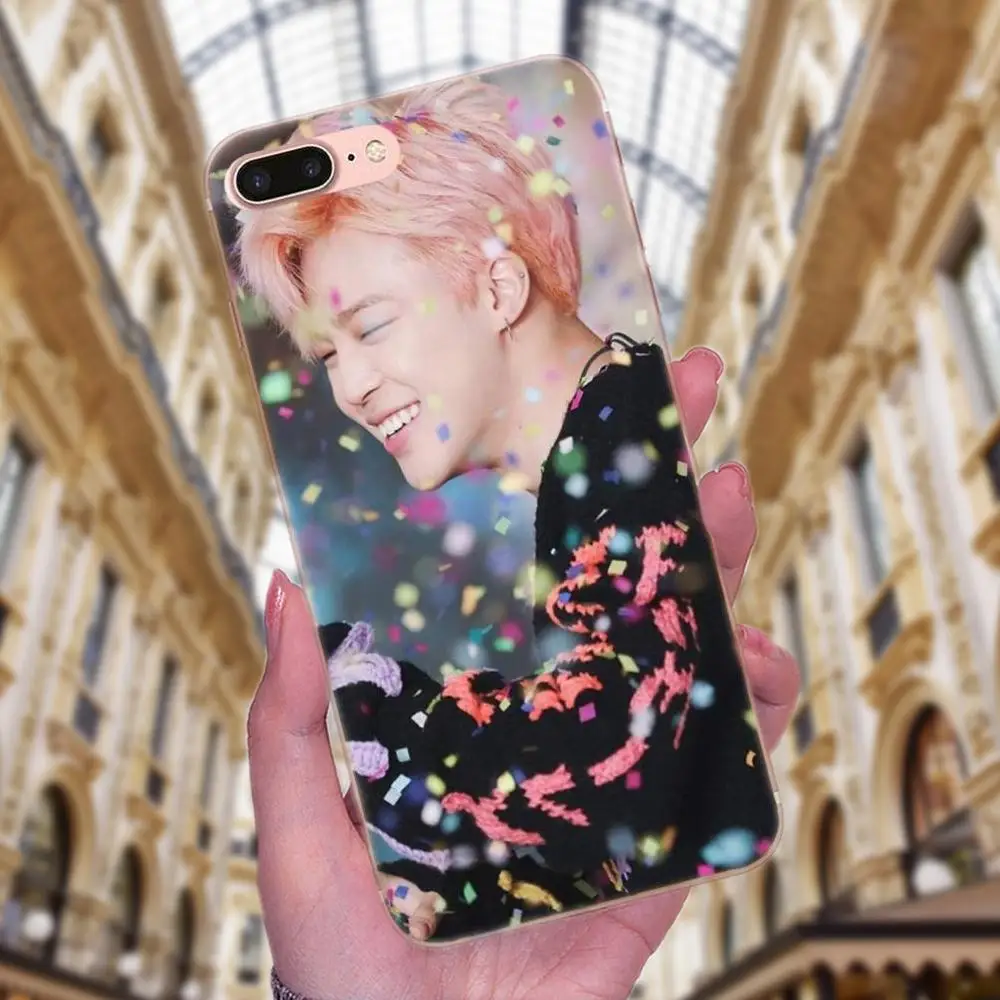 Мягкий ТПУ шаблон Jungkook лица для Apple iPhone 4 4S 5 5C 5S SE 6 6S 7 8 Plus X XS Max XR - Цвет: as picture