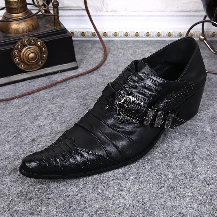 Пояса из натуральной кожи Мужская деловая обувь с пряжкой Мужские модельные туфли острый носок Для мужчин туфли-оксфорды для мужчин вечеринки Мужская обувь черный