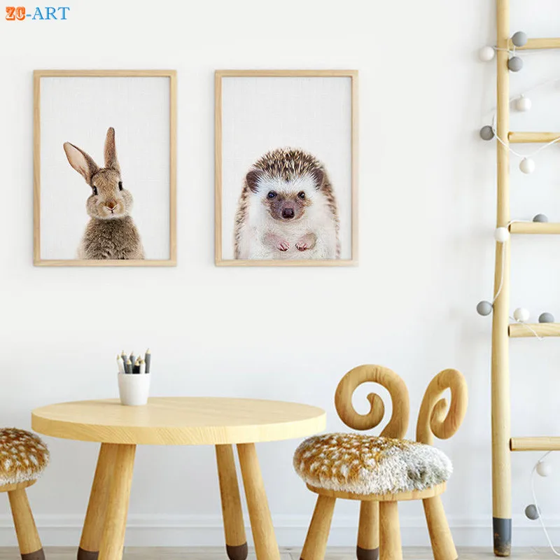 Us 4 38 27 Off Modern Rabbit Hedgehog Prints Woodland Animal Wall Art Nursery Decor Kaboo Picture Large Canvas Painting Baby Room In Us 4 38 27 Off Modern Rabbit Hedgehog Prints Woodland Animal Wall Art Nursery Decor Kaboo Picture Large Canvas Painting Baby Room In