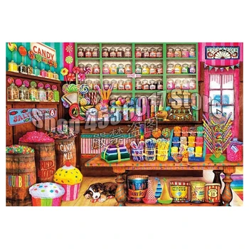 

Sweet Shop DIY Full Diamond Embroidery 5D Diamond Painting Mosaic Cross Stitch Candy & Treat Art Needlework Crafts Home Decor