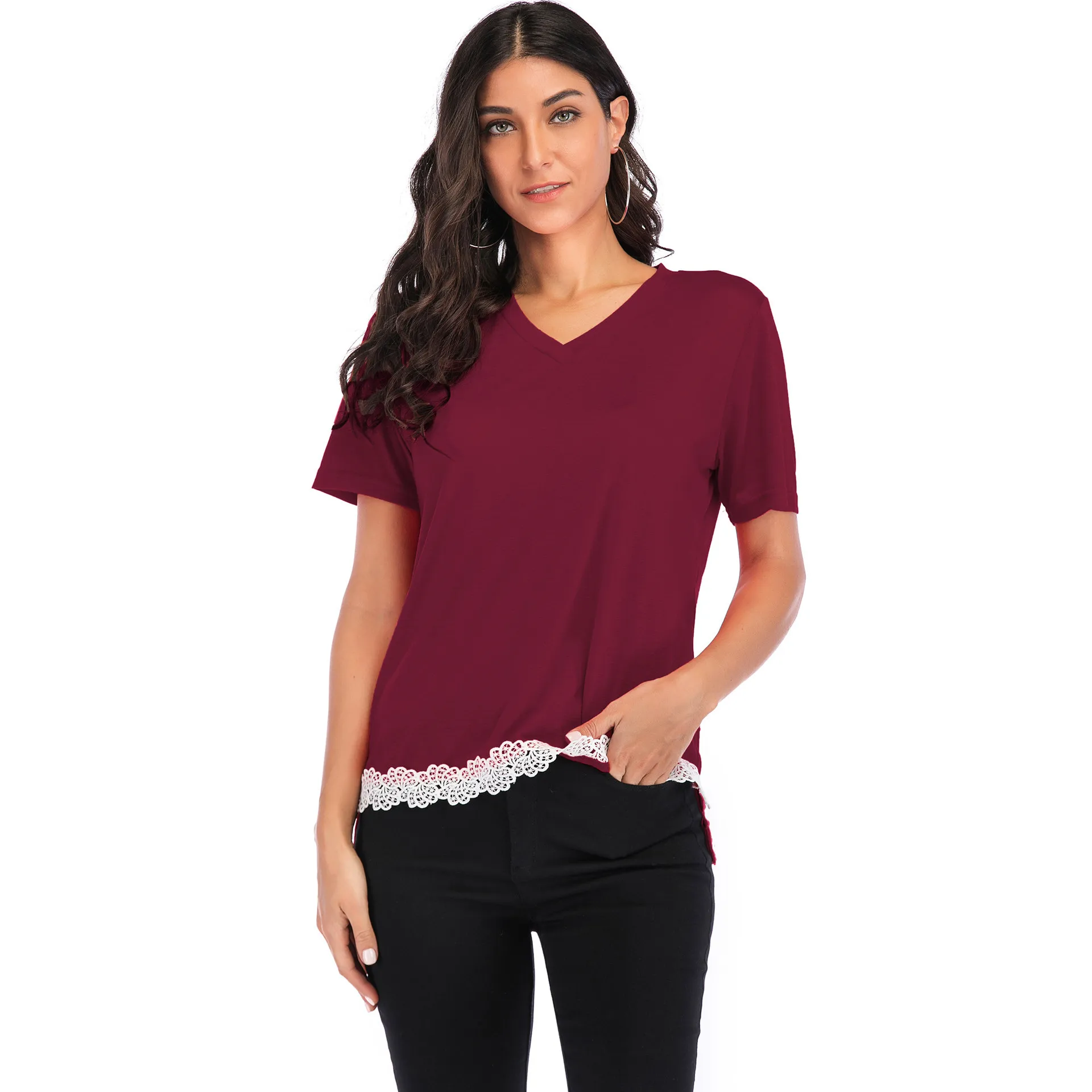 

2019 summer tshirts women top colorful t-shirt fashion womens casual t-shirts colorful plus size short sleeve casual t shirt