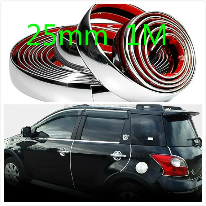 1M 25MM DIY Car Styling Door Moulding Trim Automotive Car Sticker