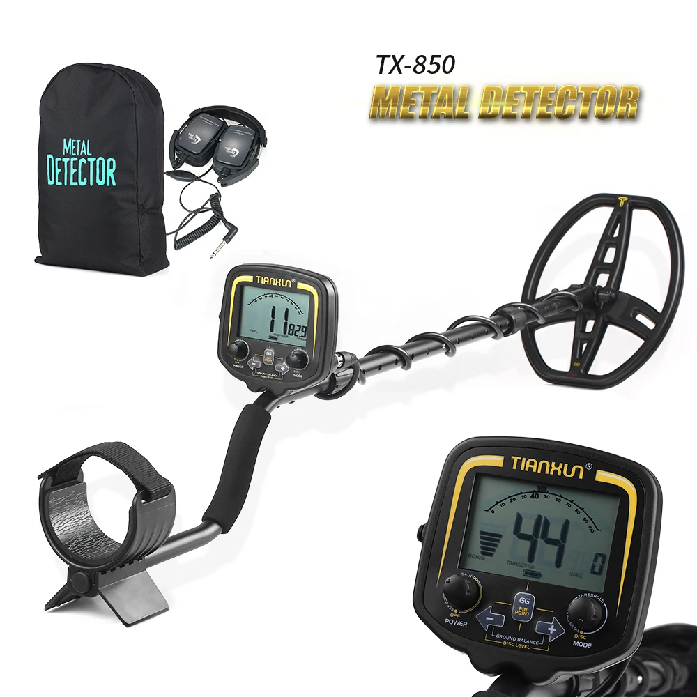 

TIANXUN TX-850 Portable High Sensitivity Underground Metal Gold Detector Hunter Finder LCD Display Depth+Earphone