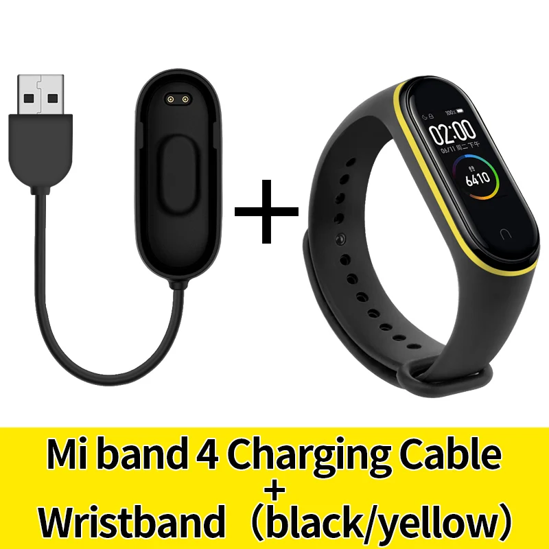 Ремешок на запястье для xiaomi band 4 силиконовый ремешок mi band 4 NFC usb зарядный кабель для mi Band 4 сменный Шнур зарядное устройство аксессуары - Цвет: 2548