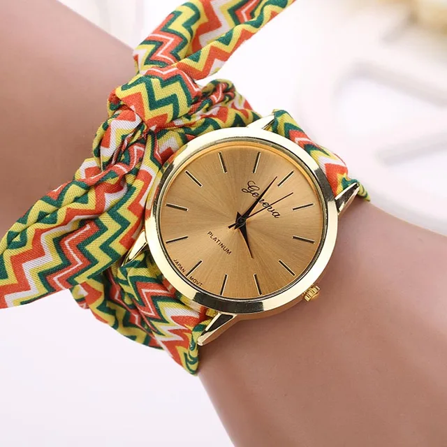 XINIU Women's Bracelet Watches Aztec Tribal Floral Cloth Quartz Dial Wristwatch XINIU Women's Bracelet Watches Aztec Tribal Floral Cloth Quartz Dial Wristwatch