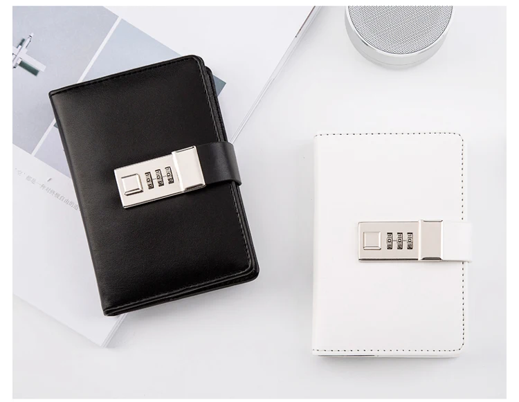 Креативные A7 карманные Блокноты с замком пароль простой мини дневник блокнот запираемый блокнот для набросков для школы принадлежности для путешественников