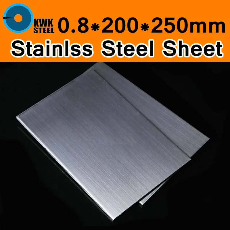 Buy 0.8*200*250mm TP304 AISI304 Stainless Steel Sheet Brushed Stainless Steel