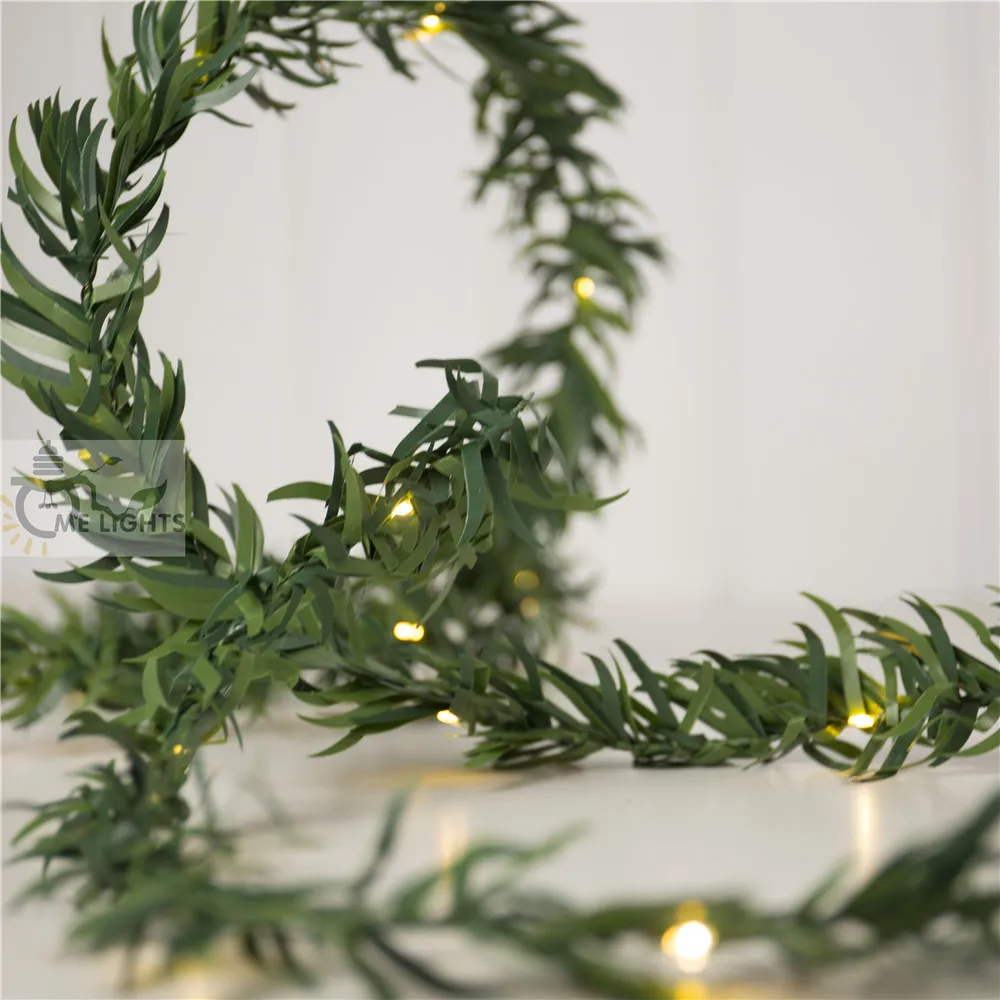 Buy Waterproof 5M 10M LEDs leaf garland Fairy Lights