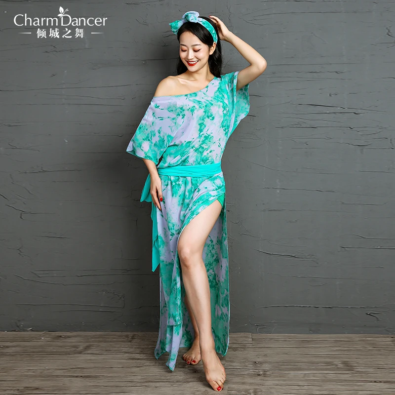 

New belly dance costumes belly dance printing baladi saidi shaabi folk robe for woman belly dance wear ZM248