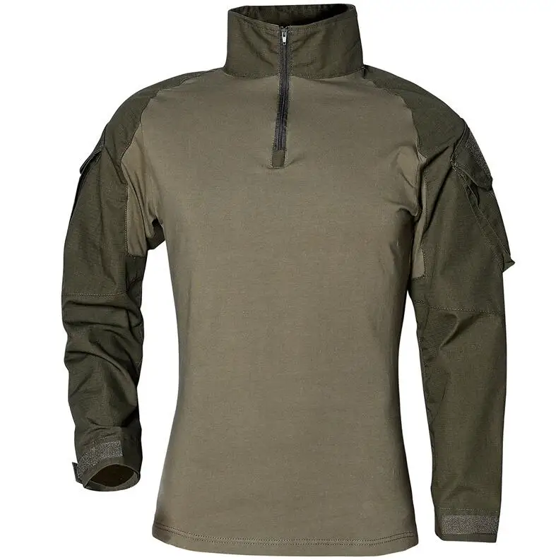 Военная Мужская рубашка с длинным рукавом в Военном Стиле, тактические футболки, камуфляжные Мультикам, страйкбольным, специальные футболки для мужчин - Цвет: 6
