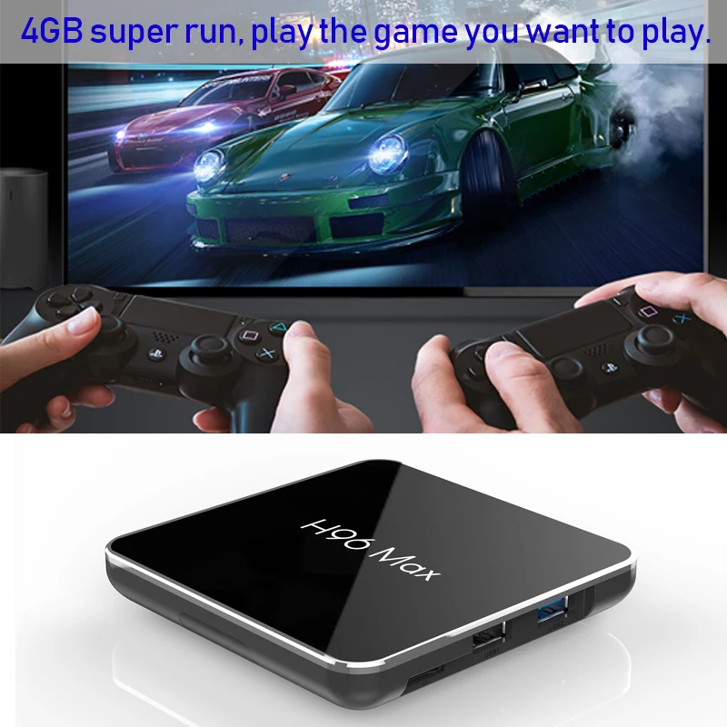 Смарт ТВ бокс H96Max Android 8 1 Amlogic S905X2 DDR4 Четырехъядерный 4 Гб 64 2 ГГц 5 wifi USB3.0 100 м k