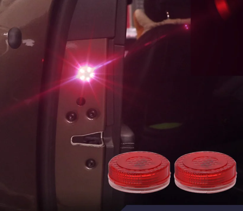 24pcs Car Door LED Opening Warning Decorative lamp safely Flash Welcome Light Wireless Anti-collid signal light for all cars