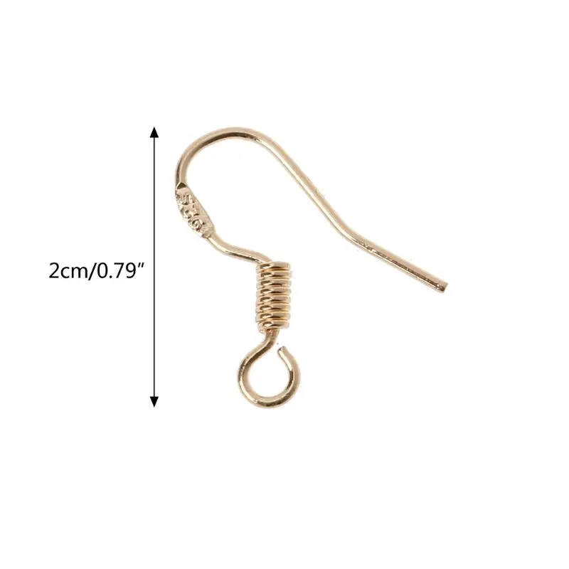 

10Pcs 925 Silver Plated DIY Earring Hooks Ear Wire Anti Allergy Jewelry Findings