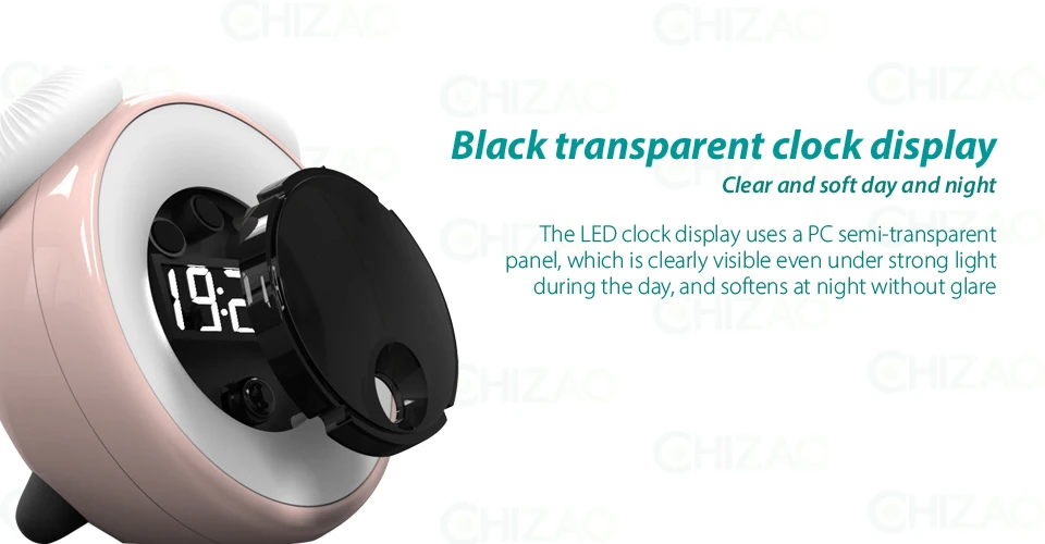 CHIZAO многофункциональные часы светодиодный свет творческий умный сенсор light Touch затемнения ночник Повтор Будильник Зарядка через usb