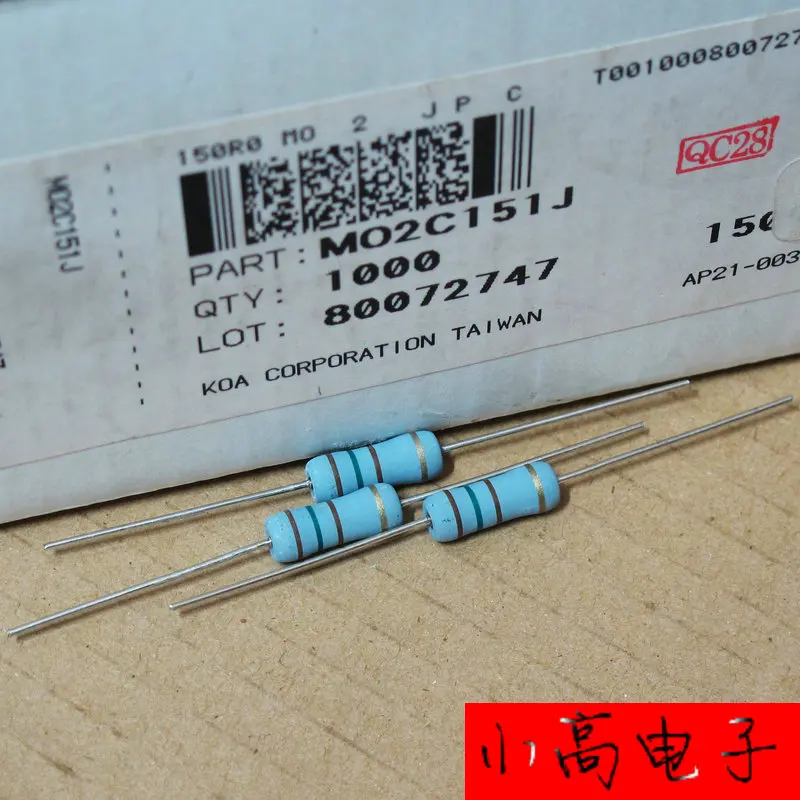 Original new 100 MO2C151J 2W 150R KOA metal oxide film power