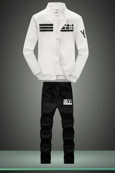 Зимний свитер, мужской тренировочный костюм chandal Hombre, теплые спортивные костюмы, комплекты брендовой мужской спортивной одежды, толстовки для отдыха, мужская одежда - Цвет: D05 black and white