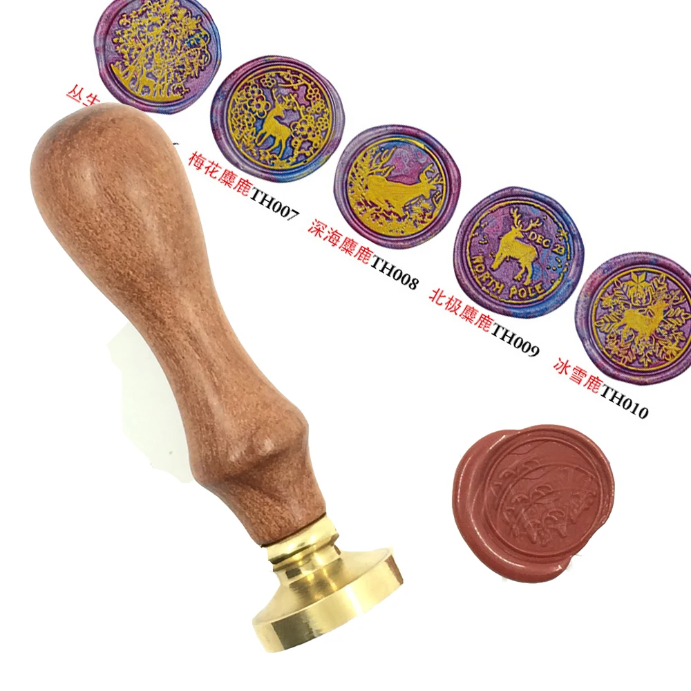 

fairy tale Elk wax seal Copper head wood Handle Scrapbooking Vintage Ancient Seal Retro Stamp gift HIGH QUALITY