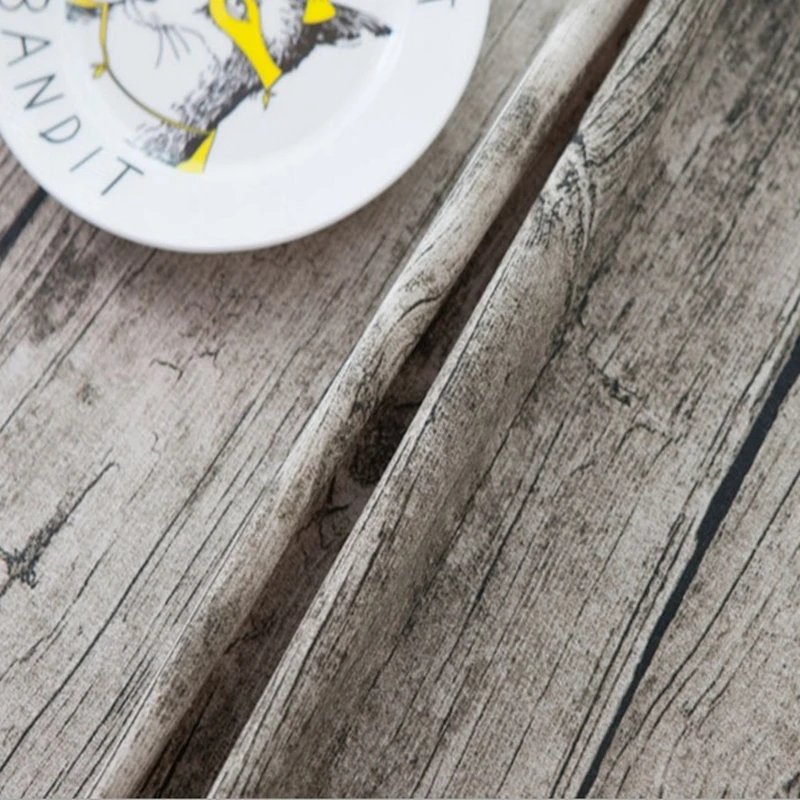 kiwiberry wood grain masa tablecloth linen modern style washable dining table cloth toalha de mesa