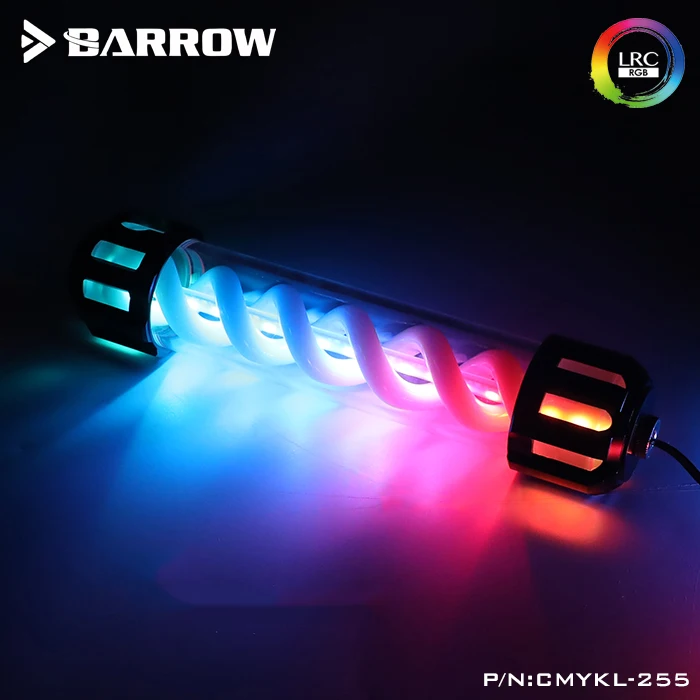 

Barrow T Virus cylinder computer case watercooling reservoir ,water tank 255mm length /50mm reservoir aluminum cap CMYKL-255