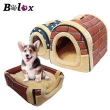 Кровать для собаки многофункциональное гнездо с ковриком складной домик для собаки кошки питомник для маленьких средних собак дорожная кровать для питомца сумка для дивана принадлежности