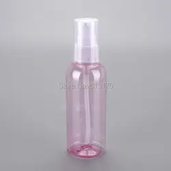 Бесплатная доставка 100 мл Пресс насос бутылок ПЭТ шампунь, лосьон для бутылки светло-розовый пустой ампулами упаковки косметических